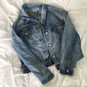 Coats | Madewell Boxy Crop Denim Jacket 